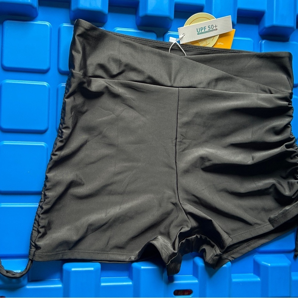3 for $40 Black Women's High-Waisted Shorts SPF50
